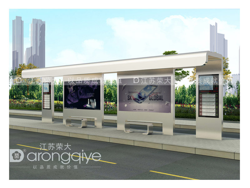 專業公交候車亭設計廠家江蘇榮大配圖二